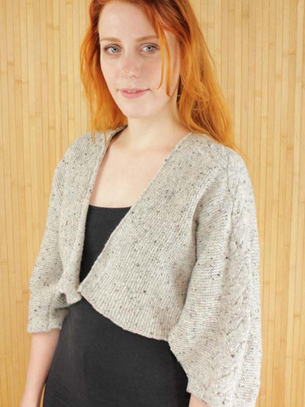 Bill Baber women's Islay cardigan wool knit grey scottish sweater one size open